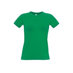 B&C Dámske tričko B&C - zelené XXL vyobraziť