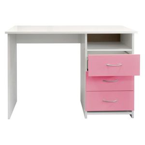 Písací stôl 44 ružová/biela vyobraziť