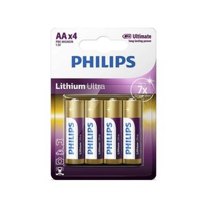Philips Philips FR6LB4A/10 - 4 ks Lithiová batéria AA LITHIUM ULTRA 1, 5V 2400mAh vyobraziť