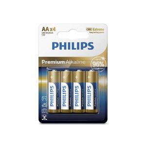Philips Philips LR6M4B/10 - 4 ks Alkalická batéria AA PREMIUM ALKALINE 1, 5V 3200mAh vyobraziť