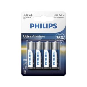 Philips Philips LR6E4B/10 - 4 ks Alkalická batéria AA ULTRA ALKALINE 1, 5V vyobraziť
