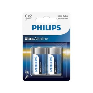 Philips Philips LR14E2B/10 - 2 ks Alkalická batéria C ULTRA ALKALINE 1, 5V 7500mAh vyobraziť