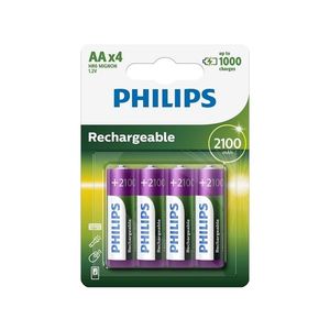 Philips Philips R6B4A210/10 - 4 ks Nabíjacie batérie AA MULTILIFE NiMH/1, 2V/2100 mAh vyobraziť