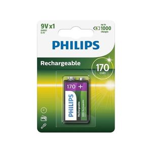 Philips Philips 9VB1A17/10 - Nabíjacie batérie MULTILIFE NiMH/9V/170 mAh vyobraziť