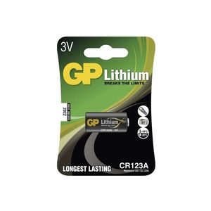 Lithiová batéria CR123A GP LITHIUM 3V/1400 mAh vyobraziť
