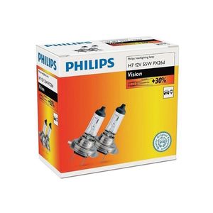 Philips SADA 2x Autožiarovka Philips VISION 12972PRC2 H7 PX26d/55W/12V 3200K vyobraziť