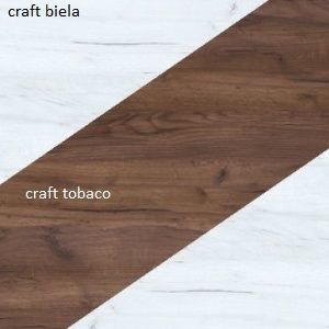 ArtCross Komoda NOTTI | 03 Farba: craft biely / craft tobaco / craft biely vyobraziť