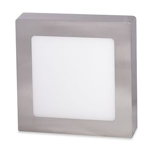 Ecolite Strieborný prisadený LED panel hranatý 225 x 225mm 18W Farba svetla: Denná biela LED-CSQ-18W/41/CHR vyobraziť