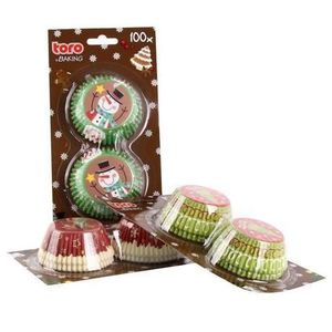 TORO Papierové košíčky na muffiny TORO 100ks vianočné vyobraziť