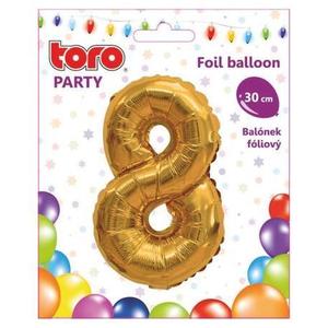 TORO Balónik fóliový TORO číslica 8 30cm vyobraziť