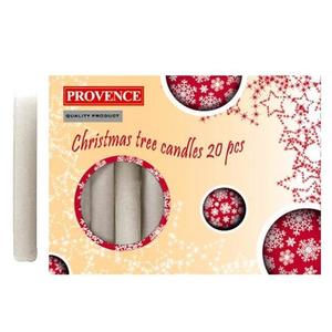 Provence Vianočná sviečka 10cm PROVENCE 20ks biela vyobraziť