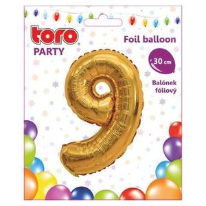 TORO Balónik číslica "9", 30 cm, assort vyobraziť