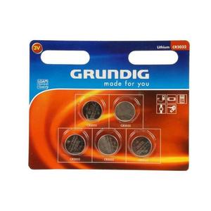Grundig Batérie gombíkové, Grundig CR2032, 5 ks vyobraziť