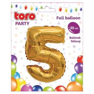 TORO Balónik číslica "5", 30 cm, assort vyobraziť