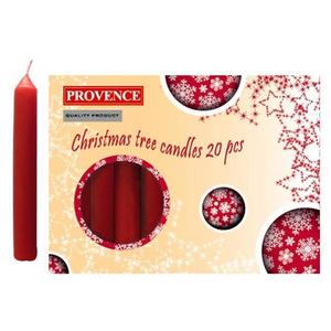 Provence Vianočná sviečka 10cm PROVENCE 20ks červená vyobraziť