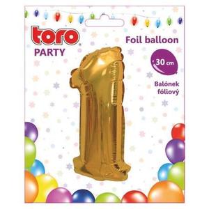 TORO Balónik fóliový TORO číslica 1 30cm vyobraziť