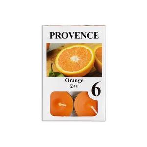 Provence Čajová sviečka PROVENCE 6ks pomaranč vyobraziť