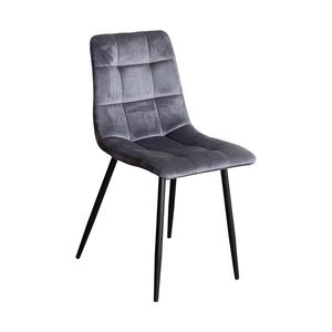 Jedálenská stolička BERGEN sivý zamat vyobraziť