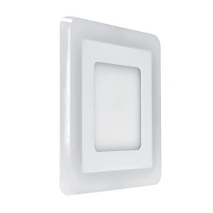 Ecolite Biely vstavaný LED panel hranatý 195 x 195mm 12W+4W podsvietený LED-DUO-S12W vyobraziť