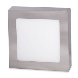 Ecolite Strieborný prisadený LED panel hranatý 170 x 170mm 12W Farba svetla: Denná biela LED-CSQ-12W/41/CHR vyobraziť