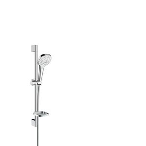 Hansgrohe Croma Select E - Sprchová sada Vario so sprchovou tyčou 65 cm a miskou na mydlo, biela/chróm 26586400 vyobraziť