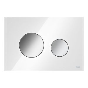 TECEloop- Ovládacie tlačidlo, sklenené, biele sklo - chróm 9240660 vyobraziť