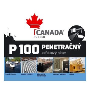 Canada Rubber P100 penetrácia Hnedočierna, 10kg vyobraziť