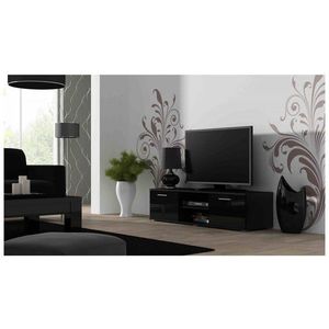 ArtCam TV stolík SOHO 140 cm Farba: Čierna/čierny lesk vyobraziť