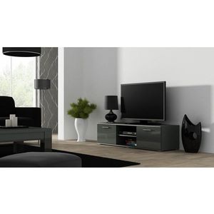 ArtCam TV stolík SOHO 140 cm Farba: Sivá/sivý lesk vyobraziť
