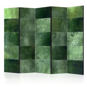 Paraván Green Puzzle Dekorhome 225x172 cm (5-dielny) vyobraziť