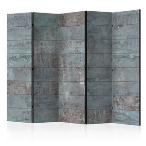 Paraván Turquoise Concrete Dekorhome 225x172 cm (5-dielny) vyobraziť