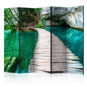 Paraván Emerald Lake Dekorhome 225x172 cm (5-dielny) vyobraziť