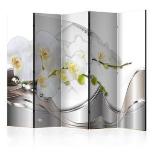 Paraván Pearl Dance of Orchids Dekorhome 225x172 cm (5-dielny) vyobraziť