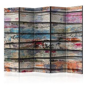 Paraván Colourful Wood Dekorhome 225x172 cm (5-dielny) vyobraziť