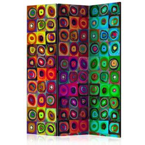 Paraván Colorful Abstract Art Dekorhome 135x172 cm (3-dielny) vyobraziť