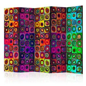 Paraván Colorful Abstract Art Dekorhome 225x172 cm (5-dielny) vyobraziť