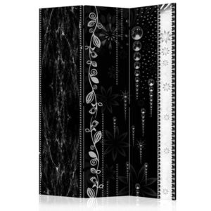 Paraván Black Elegance Dekorhome 135x172 cm (3-dielny) vyobraziť