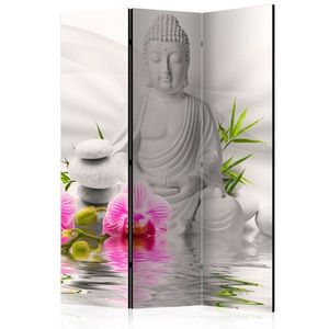 Paraván Buddha and Orchids Dekorhome 135x172 cm (3-dielny) vyobraziť