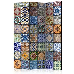 Paraván Colorful Mosaic Dekorhome 135x172 cm (3-dielny) vyobraziť