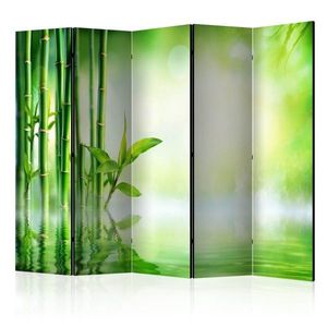 Paraván Green Bamboo Dekorhome 225x172 cm (5-dielny) vyobraziť