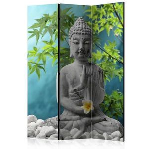 Paraván Meditating Buddha Dekorhome 135x172 cm (3-dielny) vyobraziť