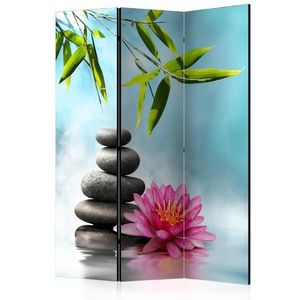 Paraván Water Lily and Zen Stones Dekorhome 135x172 cm (3-dielny) vyobraziť
