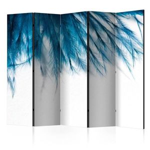 Paraván Sapphire Feathers Dekorhome 225x172 cm (5-dielny) vyobraziť