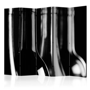 Paraván Wine Bottles Dekorhome 225x172 cm (5-dielny) vyobraziť