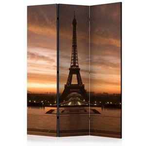 Paraván Evening Colours of Paris Dekorhome 135x172 cm (3-dielny) vyobraziť