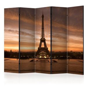 Paraván Evening Colours of Paris Dekorhome 225x172 cm (5-dielny) vyobraziť