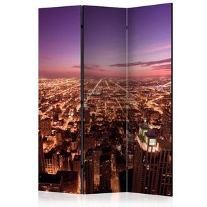Paraván Chicago Panorama Dekorhome 135x172 cm (3-dielny) vyobraziť