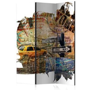 Paraván New York Collage Dekorhome 135x172 cm (3-dielny) vyobraziť