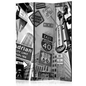 Paraván Roads to Manhattan Dekorhome 135x172 cm (3-dielny) vyobraziť