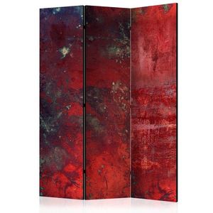 Paraván Red Concrete Dekorhome 135x172 cm (3-dielny) vyobraziť